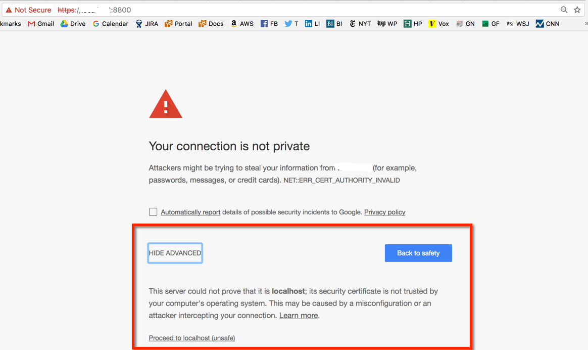 Replicated SSL warning Replicated SSL warning