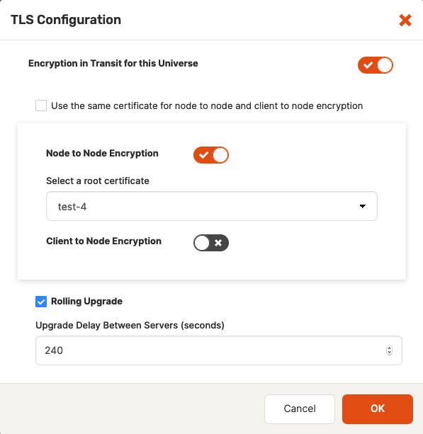 Configure TLS Configure TLS